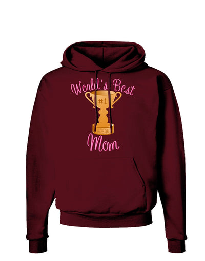 World's Best Mom - Number One Trophy Dark Hoodie Sweatshirt-Hoodie-TooLoud-Maroon-Small-Davson Sales