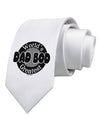 Worlds Greatest Dad Bod Printed White Necktie by TooLoud