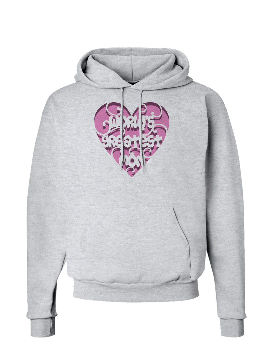 World's Greatest Mom Heart Hoodie Sweatshirt-Hoodie-TooLoud-White-Small-Davson Sales