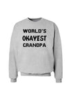 World's Okayest Grandpa Sweatshirt-Sweatshirts-TooLoud-AshGray-Small-Davson Sales