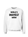 World's Okayest Mom Sweatshirt-Sweatshirts-TooLoud-White-Small-Davson Sales