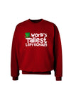 World's Tallest Leprechaun Adult Dark Sweatshirt by TooLoud-Sweatshirts-TooLoud-Deep-Red-Small-Davson Sales