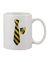 Yellow and Black Printed 11 oz Coffee Mug - Expertly Crafted Drinkware-11 OZ Coffee Mug-TooLoud-White-Davson Sales