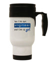 Yes I am a Engineer Girl Stainless Steel 14oz Travel Mug-Travel Mugs-TooLoud-White-Davson Sales