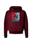 Yes We Cannabis - Marijuana Leaf Dark Hoodie Sweatshirt-Hoodie-TooLoud-Maroon-Small-Davson Sales