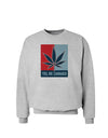 Yes We Cannabis - Marijuana Leaf Sweatshirt-Sweatshirts-TooLoud-AshGray-Small-Davson Sales