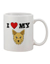 Yorkshire Terrier Yorkie Dog Lover's Essential - Exquisite 11 oz Coffee Mug by TooLoud-11 OZ Coffee Mug-TooLoud-White-Davson Sales