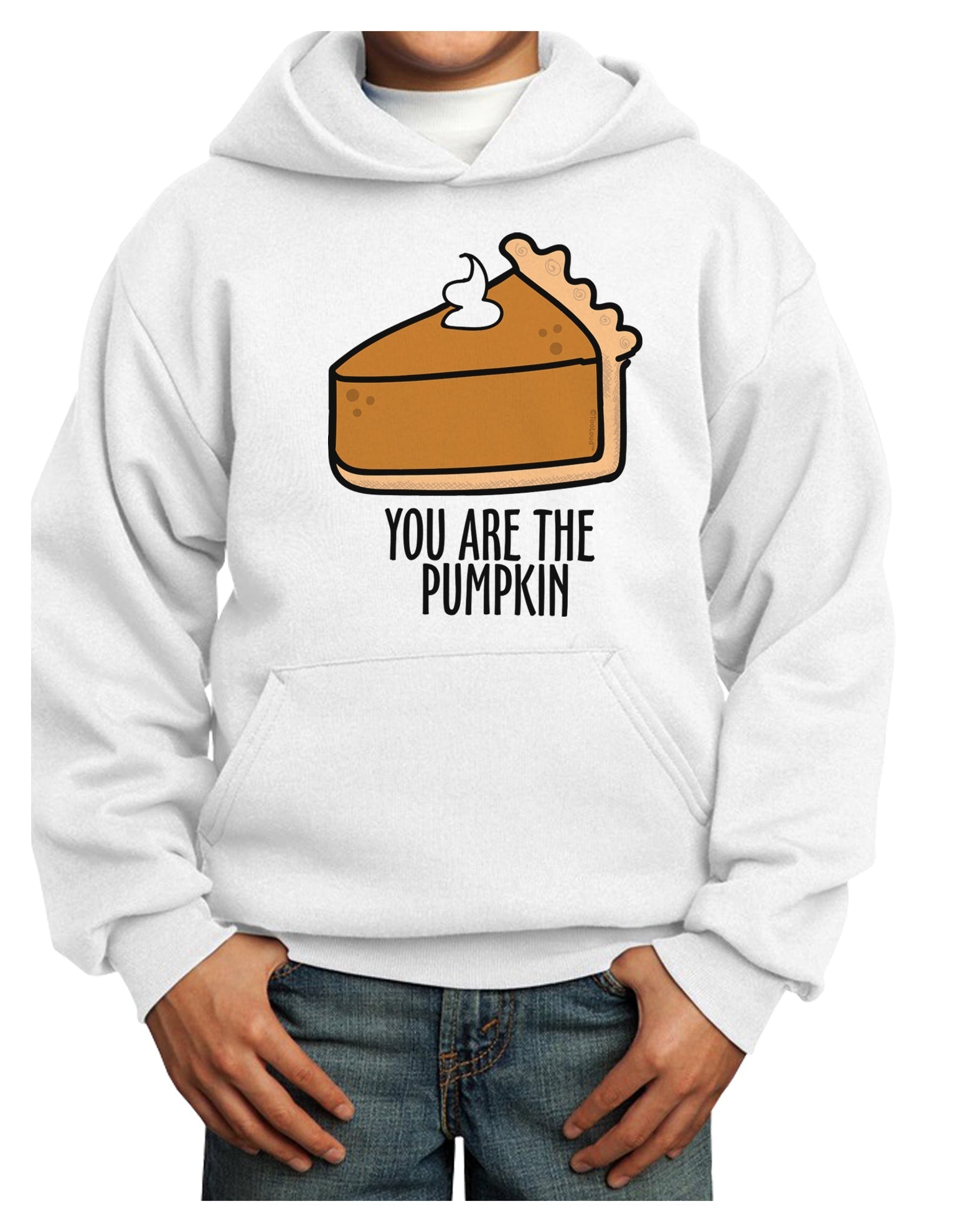 You are the PUMPKIN Youth Hoodie Pullover Sweatshirt-Youth Hoodie-TooLoud-White-XS-Davson Sales