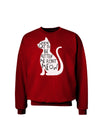 You've Cat To Be Kitten Me Right Meow Adult Dark Sweatshirt-Sweatshirts-TooLoud-Deep-Red-Small-Davson Sales