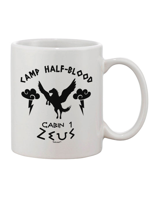Zeus-inspired 11 oz Coffee Mug for Camp Half Blood Cabin 1 - Crafted by a Drinkware Expert-11 OZ Coffee Mug-TooLoud-White-Davson Sales