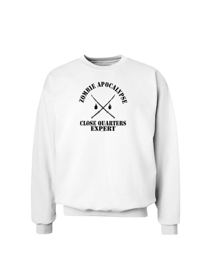 Zombie Apocalypse Close Quarters Expert Sweatshirt-Sweatshirts-TooLoud-White-Small-Davson Sales