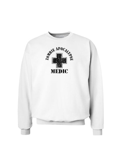 Zombie Apocalypse Group Role Medic Sweatshirt-Sweatshirts-TooLoud-White-Small-Davson Sales