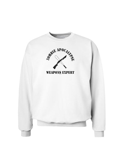 Zombie Apocalypse Group Weapons Expert Sweatshirt-Sweatshirts-TooLoud-White-Small-Davson Sales