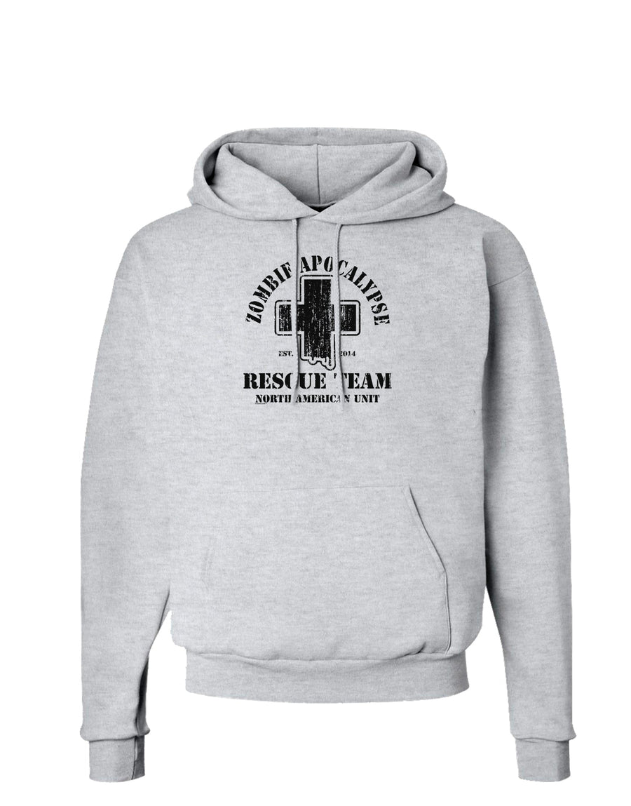 Zombie Apocalypse Rescue Team NA Unit Hoodie Sweatshirt-Hoodie-TooLoud-White-Small-Davson Sales