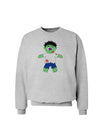 Zombie Boy Halloween Sweatshirt-Sweatshirts-TooLoud-AshGray-Small-Davson Sales