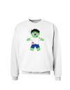 Zombie Boy Halloween Sweatshirt-Sweatshirts-TooLoud-White-Small-Davson Sales