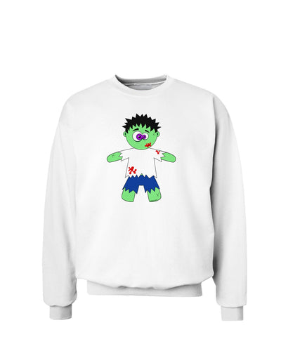 Zombie Boy Halloween Sweatshirt-Sweatshirts-TooLoud-White-Small-Davson Sales