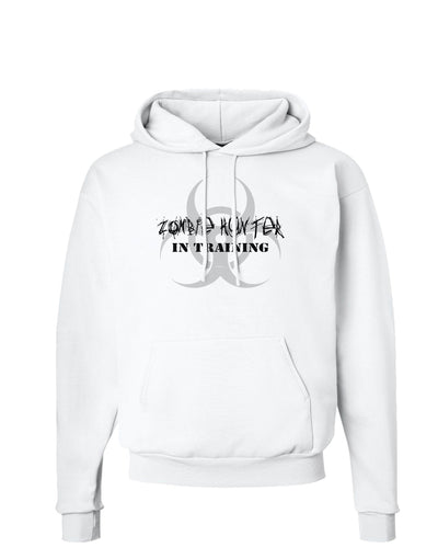 Zombie Hunter in Training - Biohazard Hoodie Sweatshirt-Hoodie-TooLoud-White-Small-Davson Sales