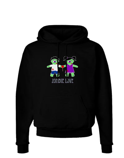 Zombie Love Couple Halloween Dark Hoodie Sweatshirt-Hoodie-TooLoud-Black-Small-Davson Sales