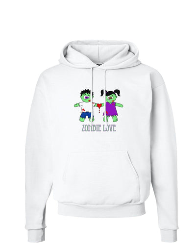 Zombie Love Couple Halloween Hoodie Sweatshirt-Hoodie-TooLoud-White-Small-Davson Sales