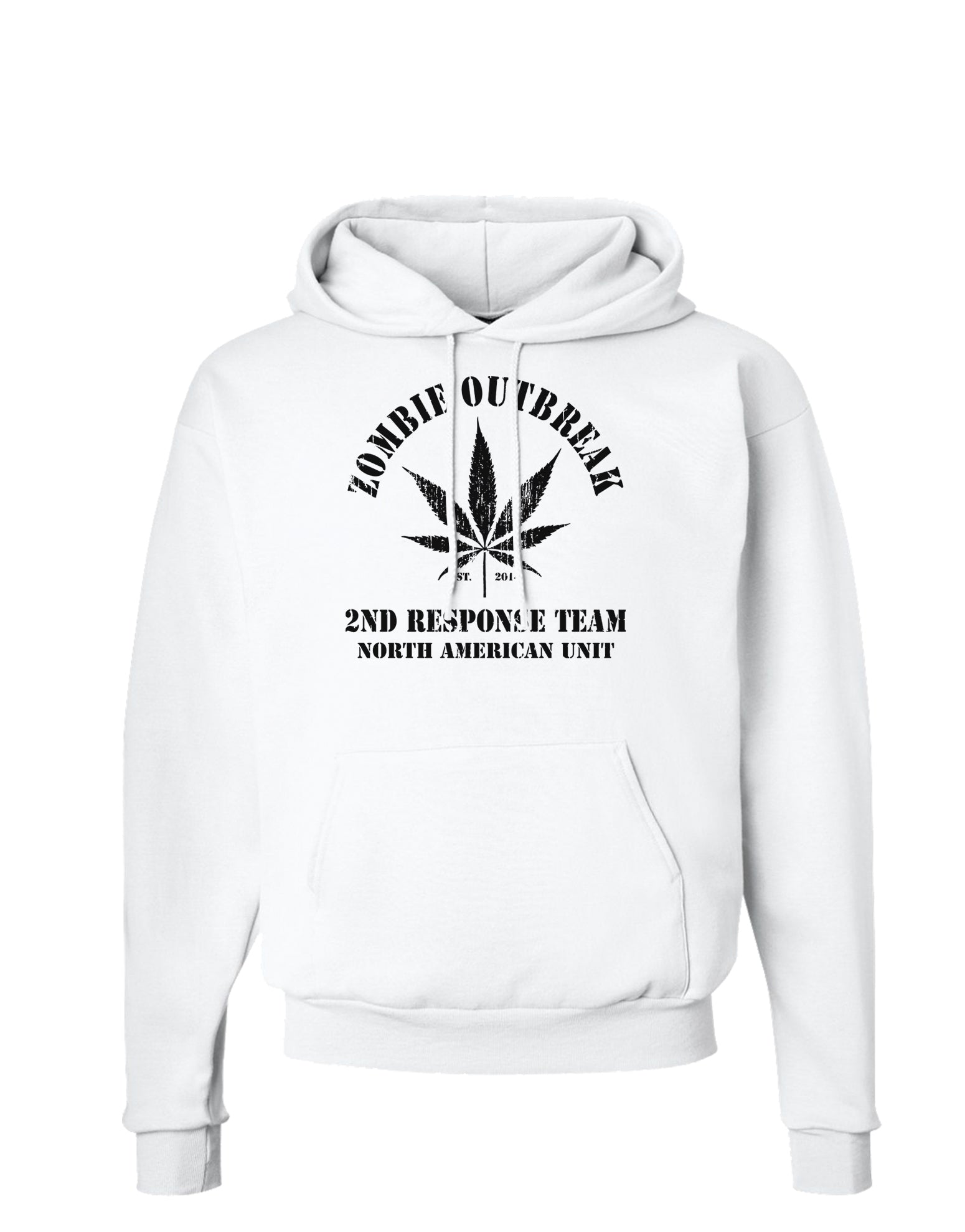 Zombie Outbreak 2nd Response Team Hoodie Sweatshirt-Hoodie-TooLoud-White-Small-Davson Sales