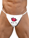 Funny Sexy and Romantic G-String Underwear for Men - Choose Your Design-TooLoud-Kiss It-Small/Medium-Davson Sales