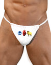 Eye Heart Ewe Mens Sexy G-String Underwear-TooLoud-White-Small/Medium-Davson Sales