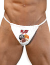 Funny Sexy and Romantic G-String Underwear for Men - Choose Your Design-TooLoud-Play With My Balls-Small/Medium-Davson Sales