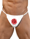 Red Present Bow - Mens Sexy G-String Underwear-LOBBO-White-Small/Medium-Davson Sales