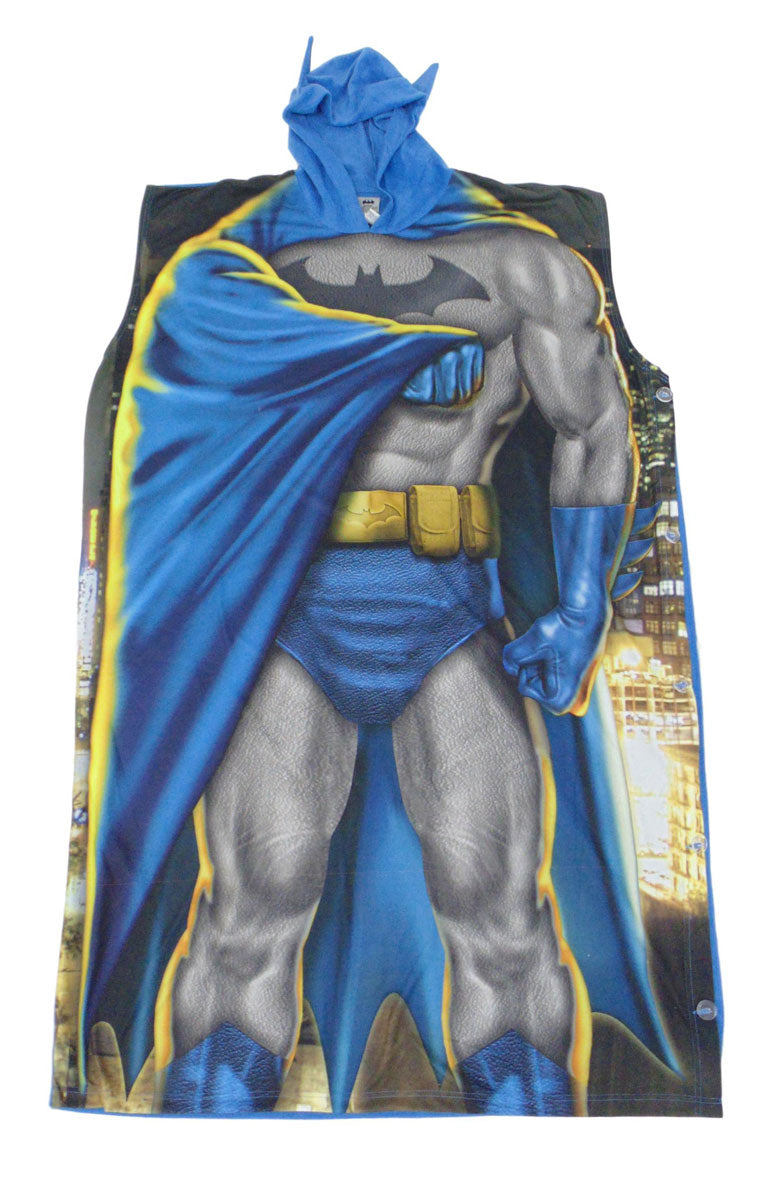 Dynamic Duo Batman and Robin Poncho Costume/Lounge wear Set-bathrobe-DC Comics-One-Size-Davson Sales