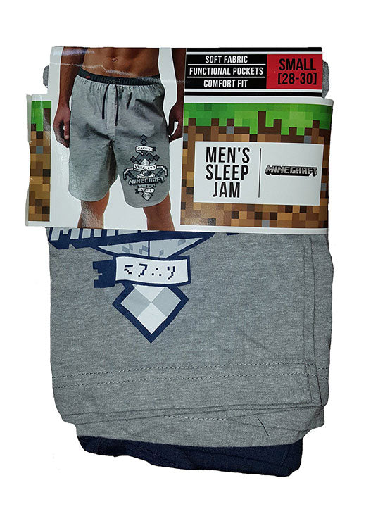 Minecraft Sleep Lounge Jam Shorts - XL-Lounge Shorts-Briefly Stated-XL-Davson Sales
