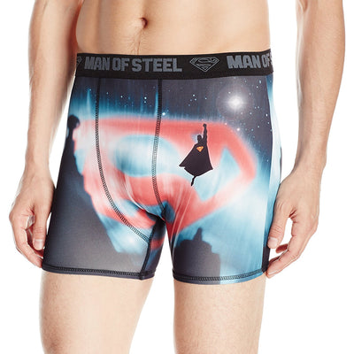 Superman Men's Boxer Briefs Black-Boxer Briefs-DC Comics-Black-Small-Davson Sales