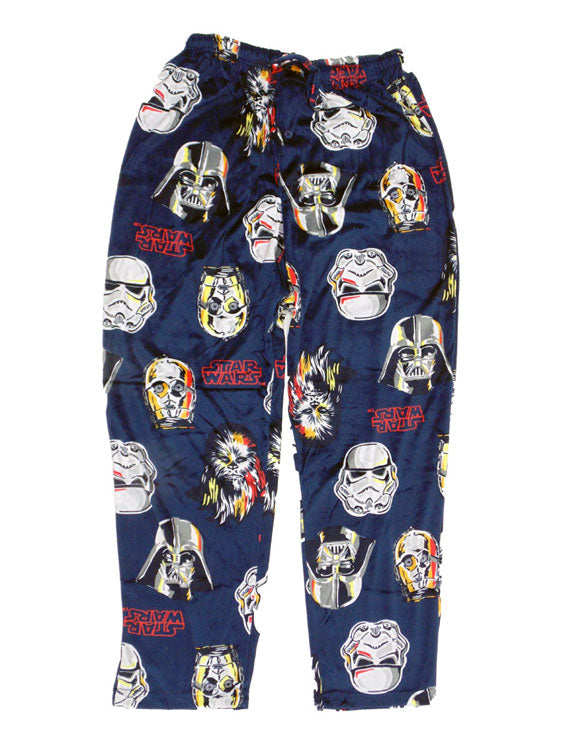 Star Wars Blended Faces Lounge Fleece Sleep Pant-Lounge Pants-Briefly Stated-Small-Davson Sales