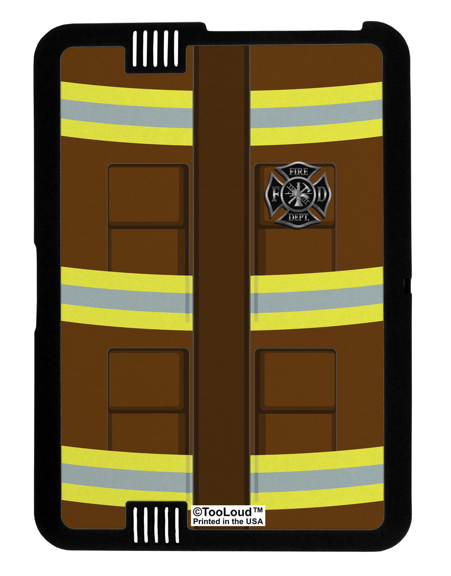 Firefighter Brown AOP Black Kindle Fire HD Cover All Over Print-TooLoud-Black-White-Davson Sales