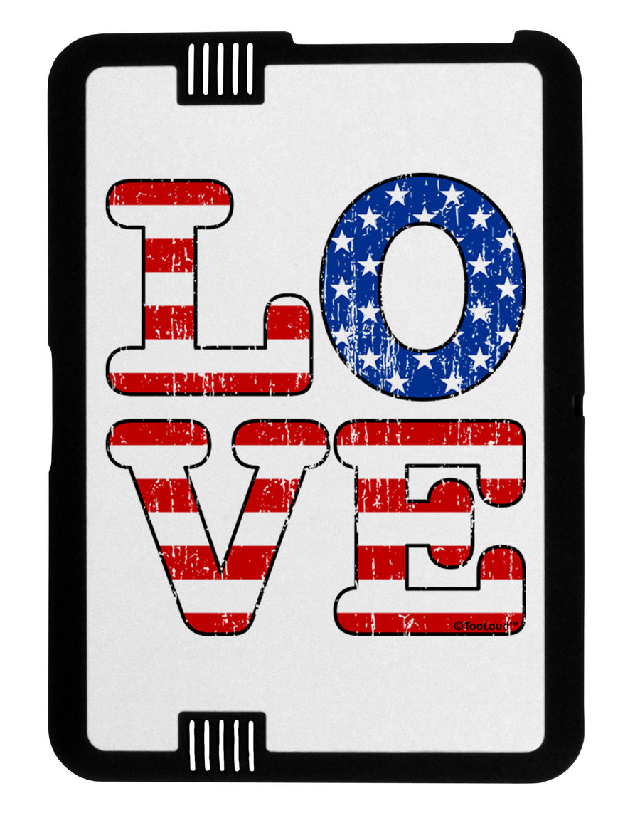 American Love Design - Distressed Black Jazz Kindle Fire HD Cover by TooLoud-TooLoud-Black-White-Davson Sales
