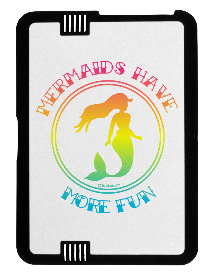 Mermaids Have More Fun - Beachy Colors Black Jazz Kindle Fire HD Cover by TooLoud-TooLoud-Black-White-Davson Sales