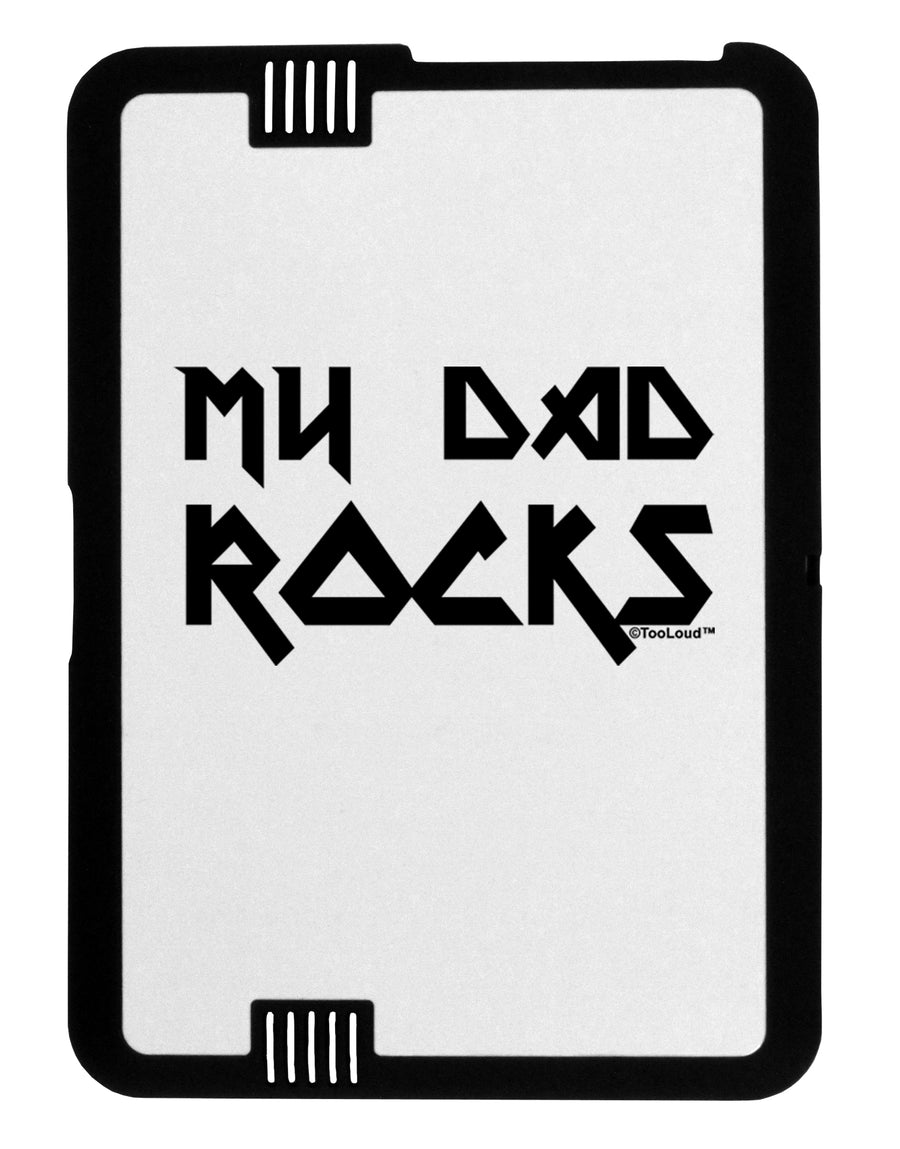My Dad Rocks Black Jazz Kindle Fire HD Cover by TooLoud-TooLoud-Black-White-Davson Sales