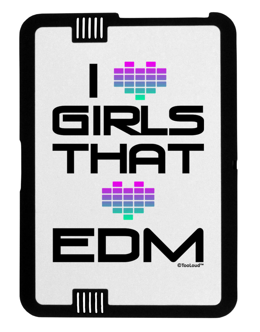 I Heart Girls That Heart EDM Black Jazz Kindle Fire HD Cover by TooLoud-TooLoud-Black-White-Davson Sales