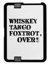 Whiskey Tango Foxtrot WTF Black Jazz Kindle Fire HD Cover by TooLoud-TooLoud-Black-White-Davson Sales