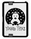 Personalized Matching Polar Bear Family Design - Your Text Black Jazz Kindle Fire HD Cover by TooLoud-TooLoud-Black-White-Davson Sales