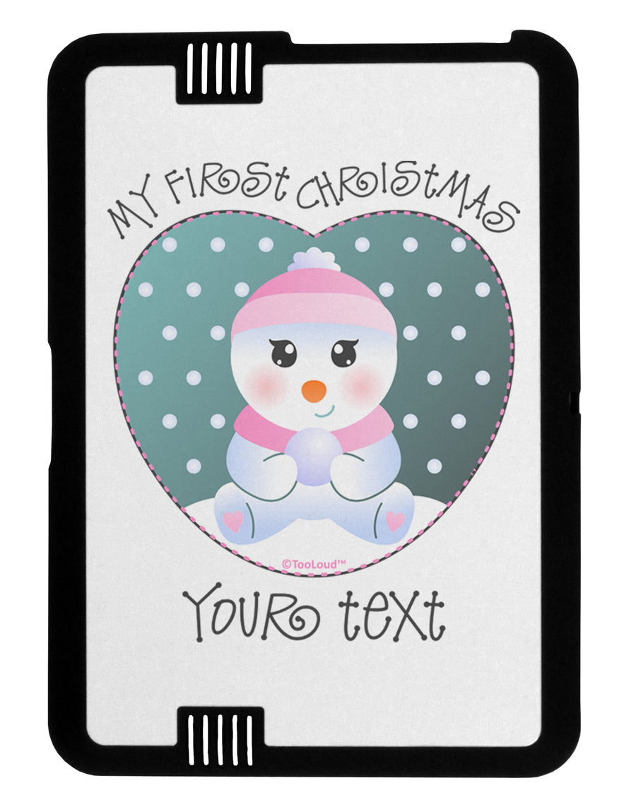 Personalized My First Christmas Snowbaby Girl Black Jazz Kindle Fire HD Cover by TooLoud-TooLoud-Black-White-Davson Sales