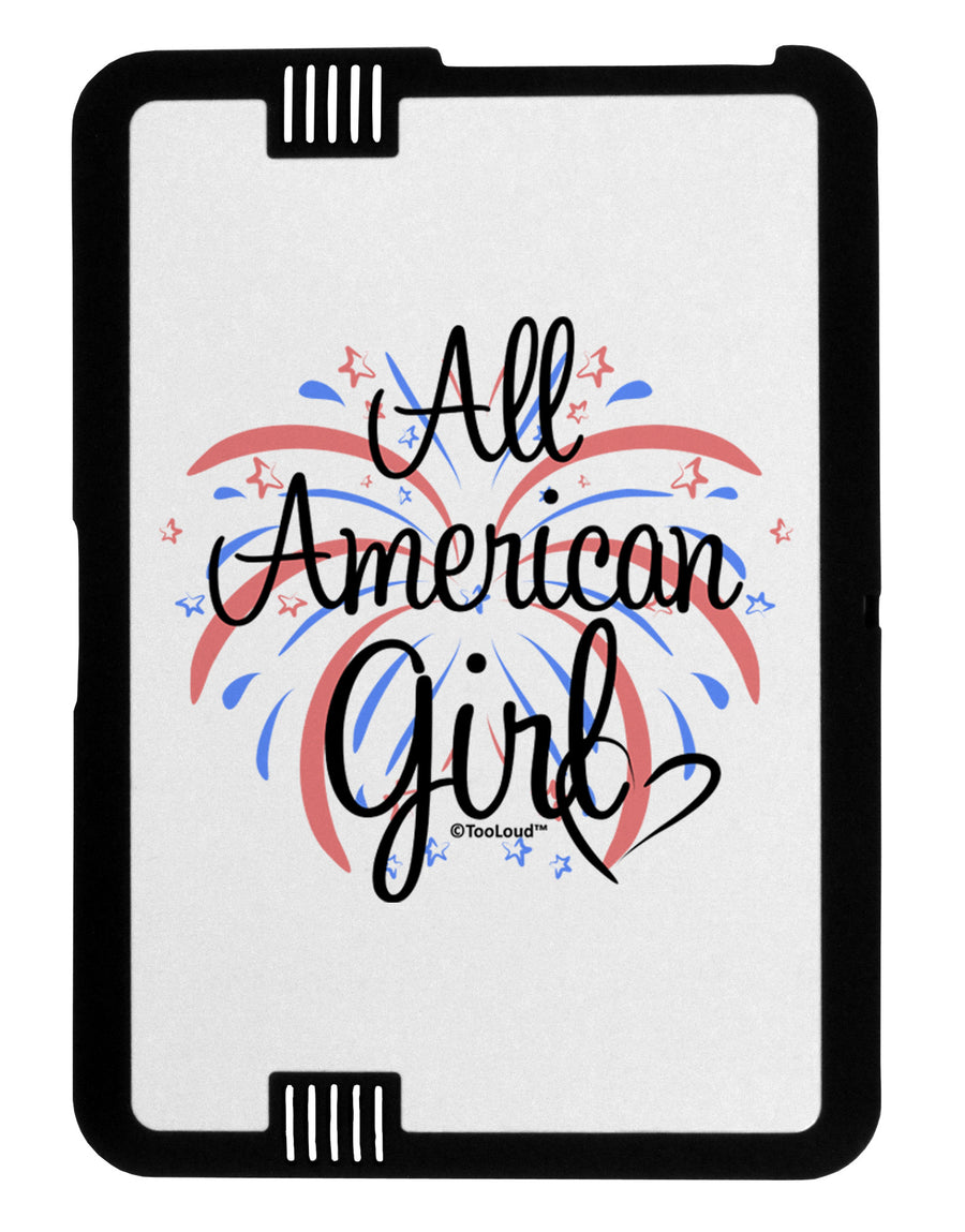 All American Girl - Fireworks and Heart Black Jazz Kindle Fire HD Cover by TooLoud-TooLoud-Black-White-Davson Sales