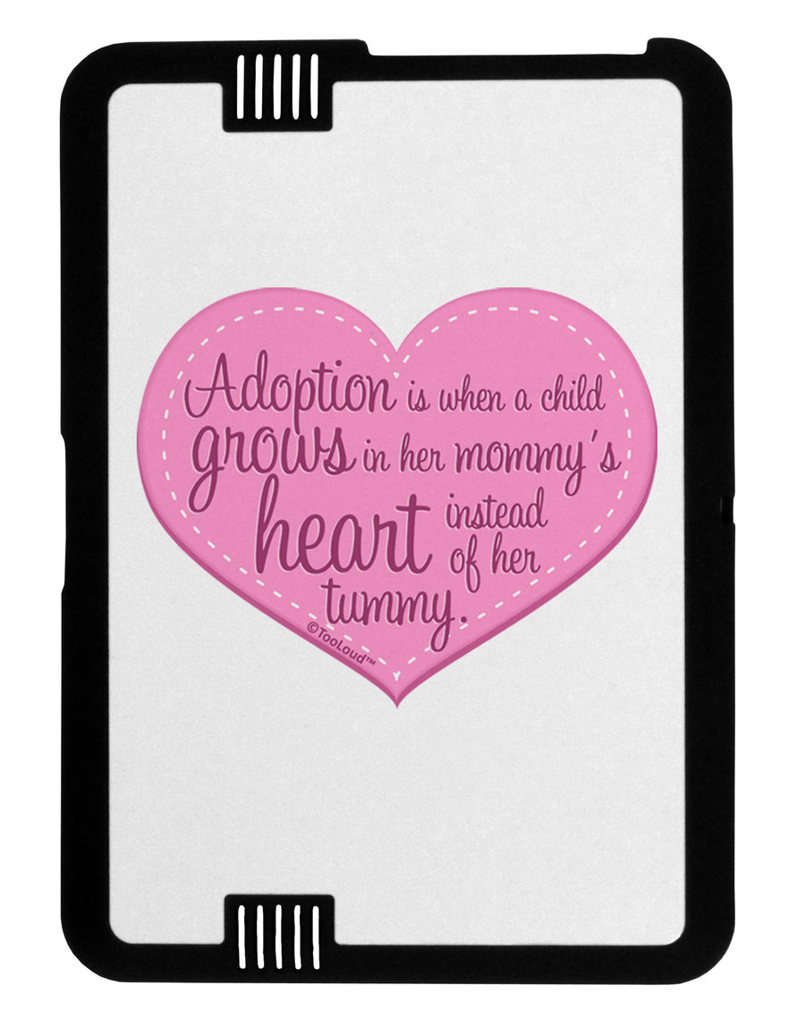 Adoption is When - Mom and Daughter Quote Black Jazz Kindle Fire HD Cover by TooLoud-TooLoud-Black-White-Davson Sales