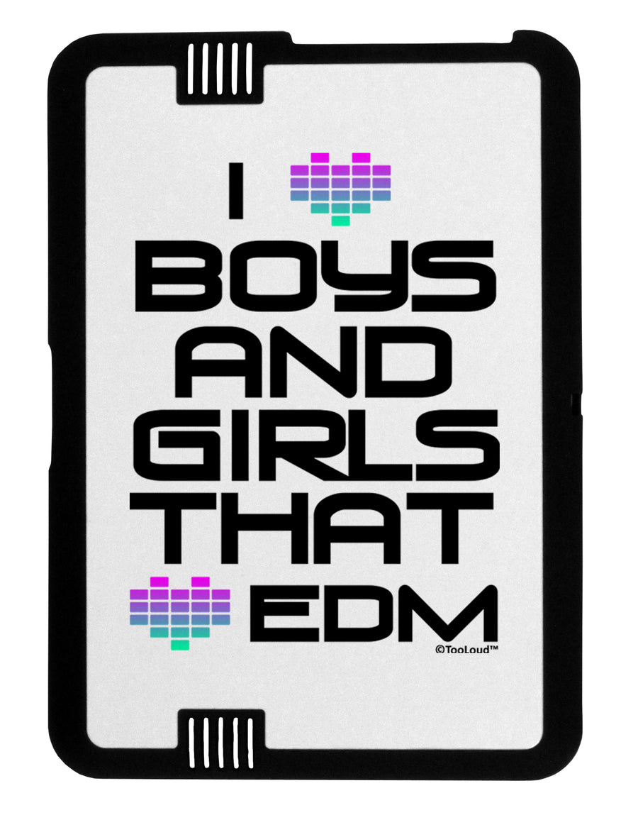 I Heart Boys and Girls That Heart EDM Black Jazz Kindle Fire HD Cover by TooLoud-TooLoud-Black-White-Davson Sales