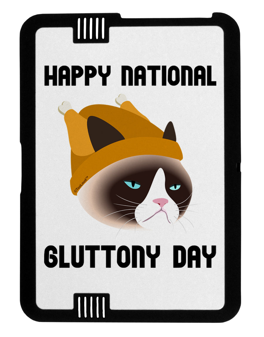 Gluttony Day Disgruntled Cat Black Jazz Kindle Fire HD Cover by TooLoud-TooLoud-Black-White-Davson Sales
