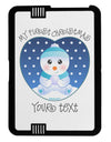 Personalized My First Christmas Snowbaby Blue Black Jazz Kindle Fire HD Cover by TooLoud-TooLoud-Black-White-Davson Sales