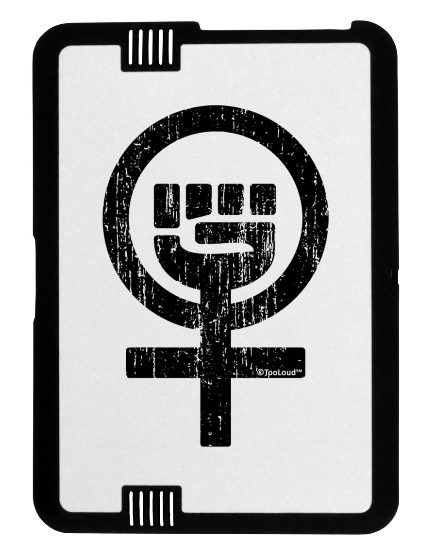Distressed Feminism Symbol Black Jazz Kindle Fire HD Cover by TooLoud-TooLoud-Black-White-Davson Sales