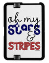 Oh My Stars and Stripes - Patriotic Design Black Jazz Kindle Fire HD Cover by TooLoud-TooLoud-Black-White-Davson Sales