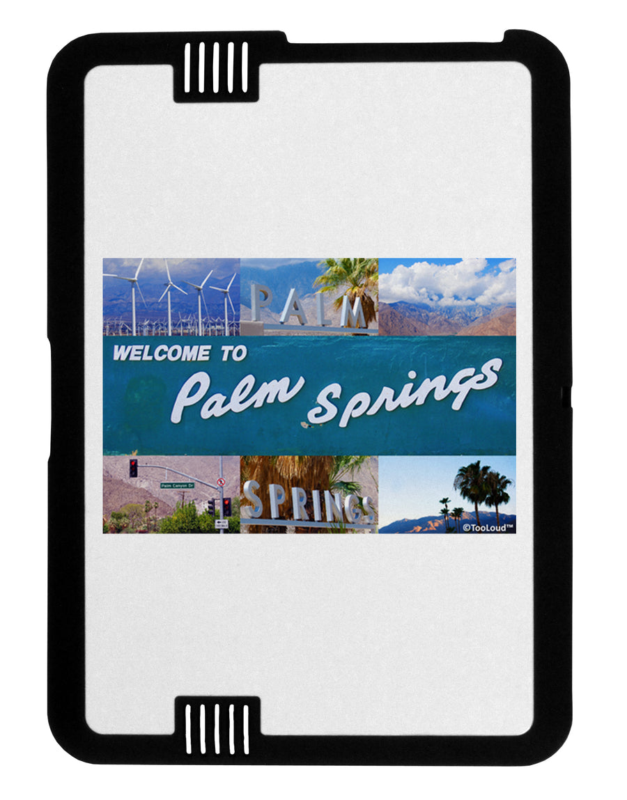 Welcome to Palm Springs Collage Black Jazz Kindle Fire HD Cover by TooLoud-TooLoud-Black-White-Davson Sales