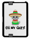 Oh My Gato - Cinco De Mayo Black Jazz Kindle Fire HD Cover by TooLoud-TooLoud-Black-White-Davson Sales